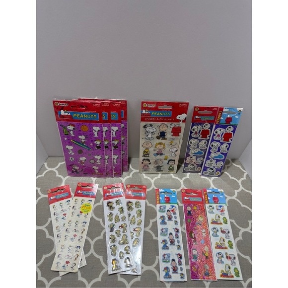 Peanuts Other - Peanuts Stickers Lot Vintage Snoopy Charlie Brown Lucy‎ Linus Scrapbooking